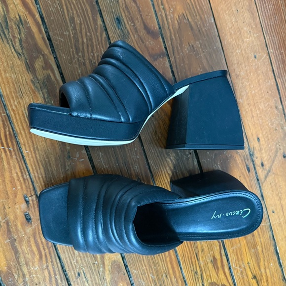 Circus Sam Edelman Black Women's Heeled Mules Size 10 - Picture 1 of 4